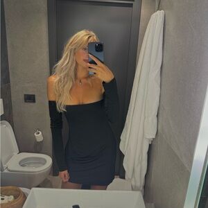 NBD Black Strapless Dress